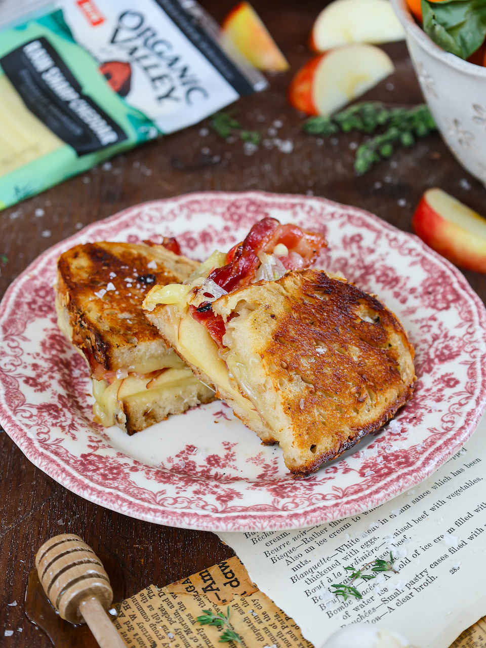 Bacon, Apple, & Cheddar Grilled Cheese